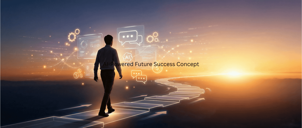 AI-Powered Future Success Concept