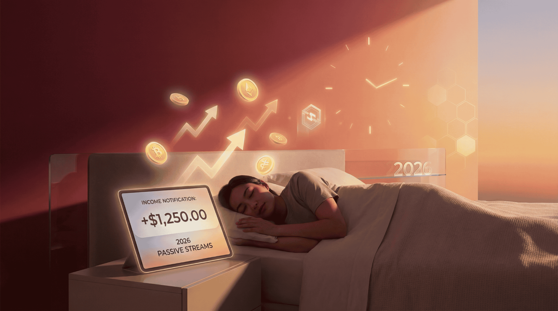 Passive Income 2026 - Money While You Sleep Concept