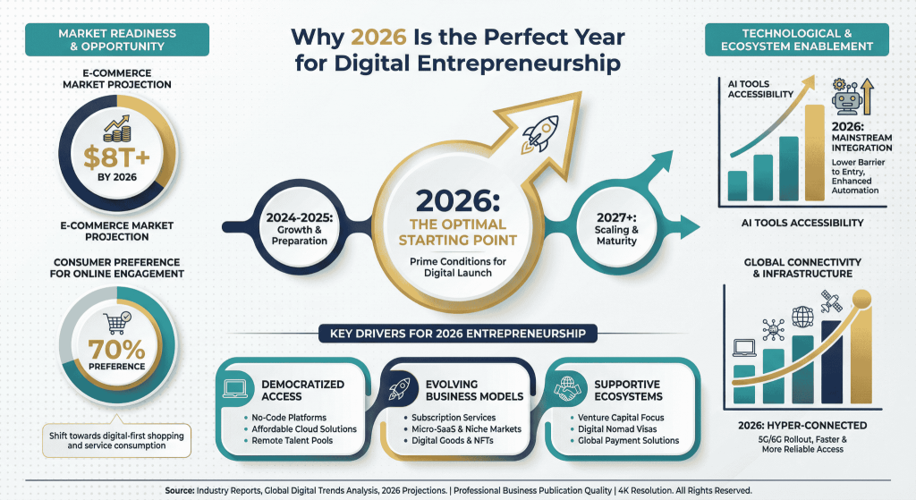 Why 2026 Is Perfect for Online Business Infographic