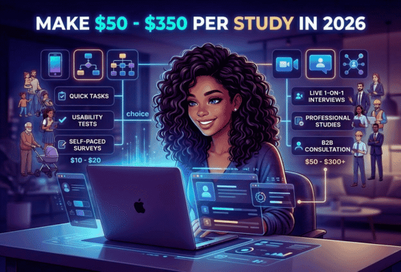 Get Paid $50 - $350 Per Study In 2026